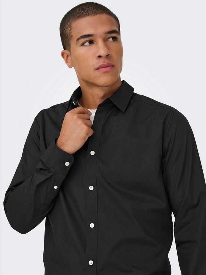 ONLY & SONS Overhemd met lange mouwen ONSFLORIAN LIFE LS POPLIN SHIRT OTL - Foto 3