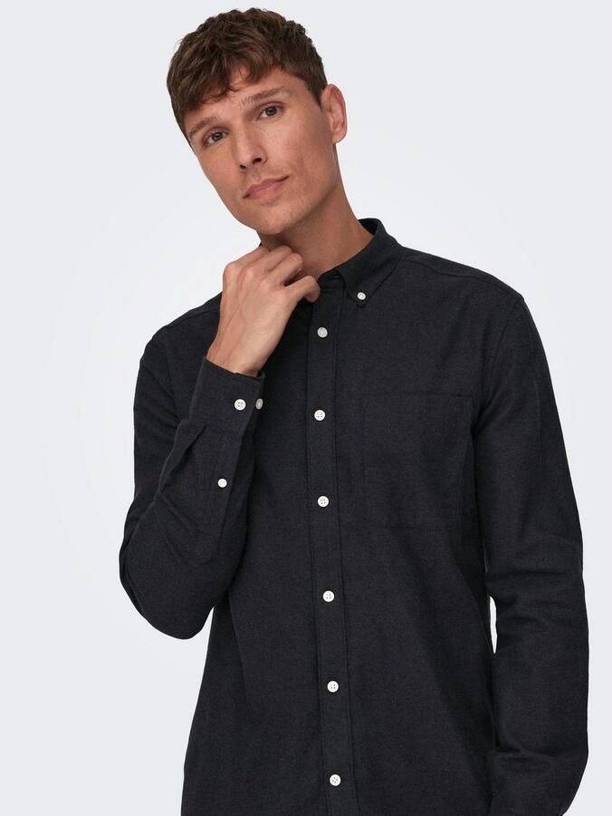 ONLY & SONS Overhemd met lange mouwen ONSGUDMUND SLIM 1-PKT SOLID SHIRT NOOS - Foto 2