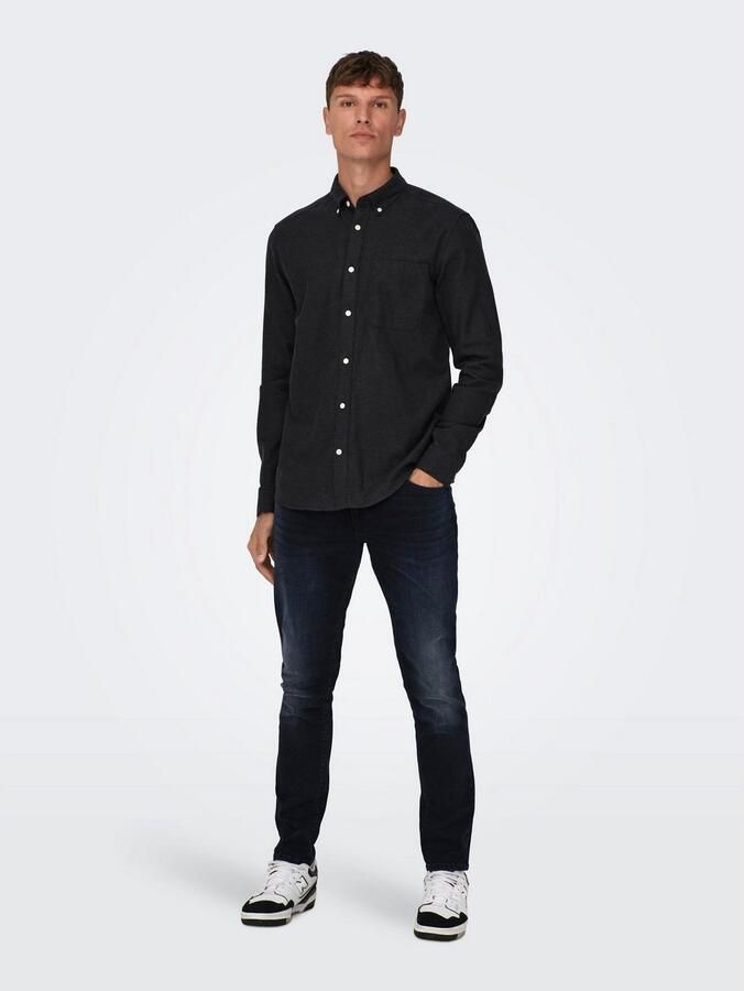 ONLY & SONS Overhemd met lange mouwen ONSGUDMUND SLIM 1-PKT SOLID SHIRT NOOS - Foto 3