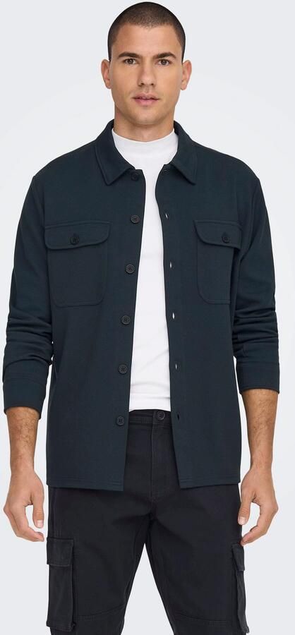 Only & Sons Regular fit overhemdjack met licht structuurmotief model 'NEWKODYL' - Foto 7