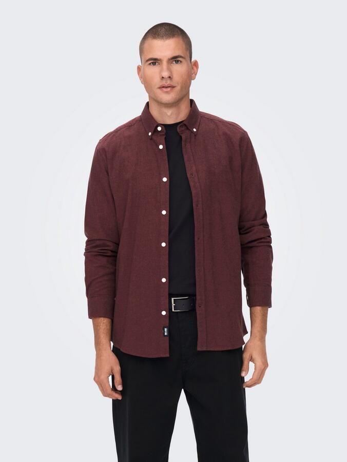 ONLY & SONS Overhemd met lange mouwen ONSNIKOLA LS MELANGE SHIRT OTL - Foto 2