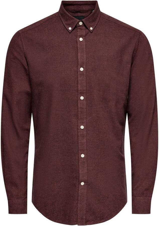 ONLY & SONS Overhemd met lange mouwen ONSNIKOLA LS MELANGE SHIRT OTL - Foto 5