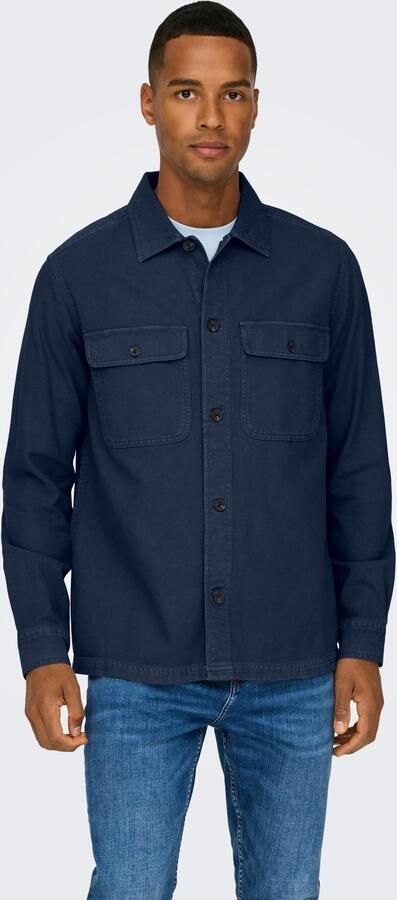 Only & Sons Regular fit vrijetijdsoverhemd met new-kentkraag model 'OLIVER' - Foto 3