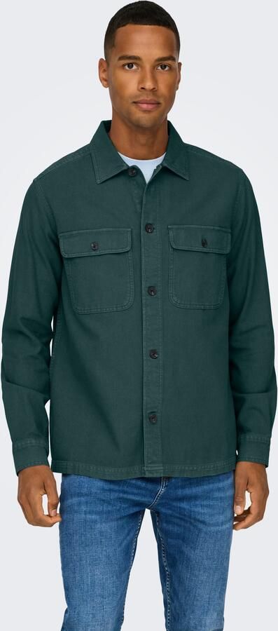 Only & Sons Regular fit vrijetijdsoverhemd met new-kentkraag model 'OLIVER' - Foto 3