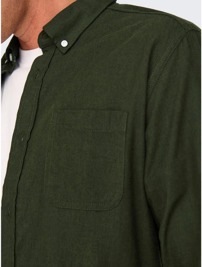 ONLY & SONS Overhemd met lange mouwen ONSROAD LIFE REG MELANGE LS SHIRT NOOS - Foto 2