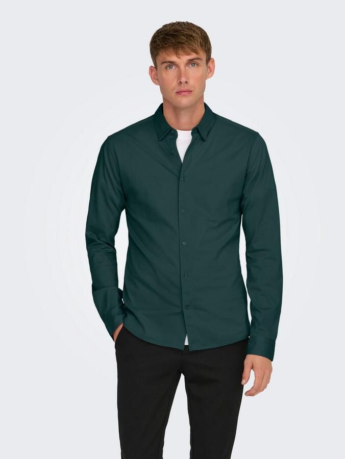 ONLY & SONS Overhemd met lange mouwen ONSROBIN B U LS STRETCH SHIRT NOOS - Foto 6