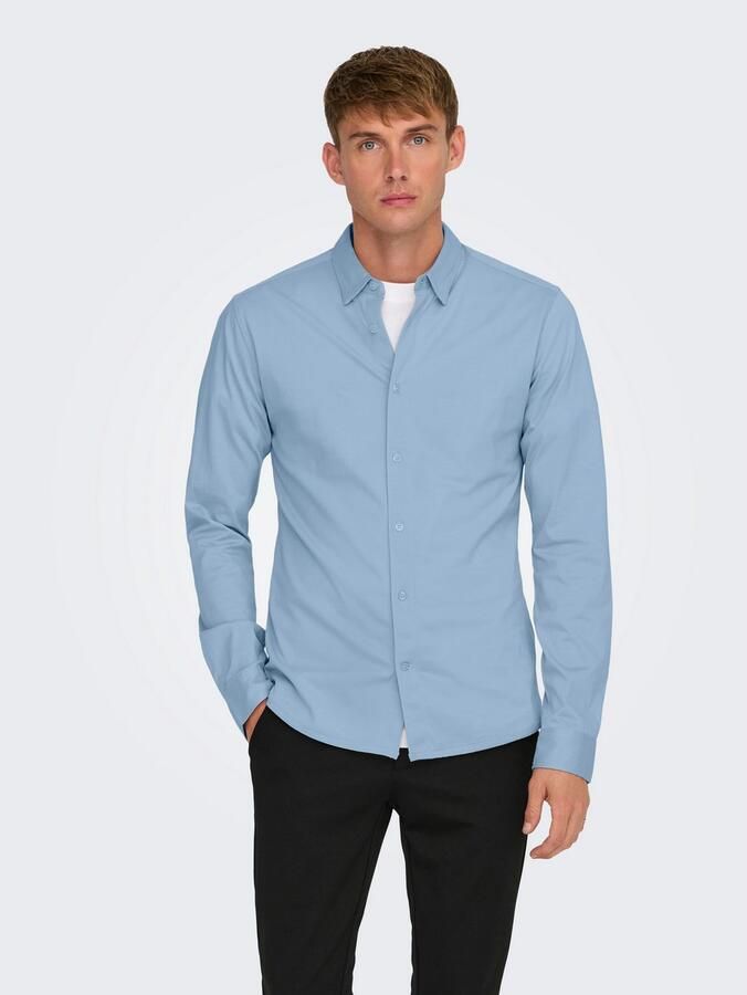 Only & Sons Overhemd Lange Mouw Only & Sons ONSROBIN B U LS STRETCH SHIRT NOOS FRML 22031023 - Foto 6