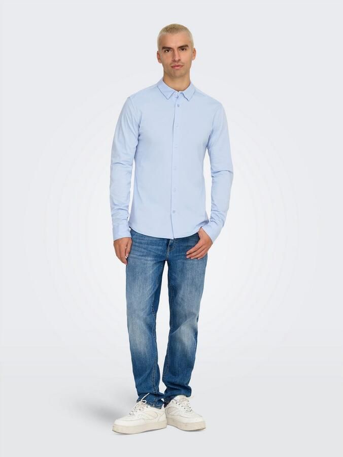 Only & Sons Overhemd Lange Mouw Only & Sons ONSROBIN B U LS STRETCH SHIRT NOOS FRML 22031023 - Foto 4