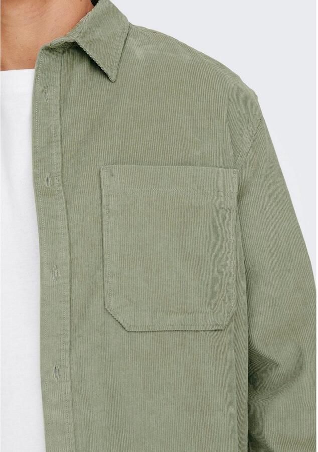 ONLY & SONS Overhemd met lange mouwen OS ONSALP RLX 2PKT WASHD COR - Foto 4