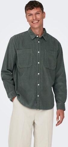 Only & Sons Relaxed fit vrijetijdsoverhemd met structuurmotief model 'ALP' - Foto 6