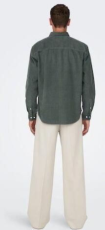 Only & Sons Relaxed fit vrijetijdsoverhemd met structuurmotief model 'ALP' - Foto 5