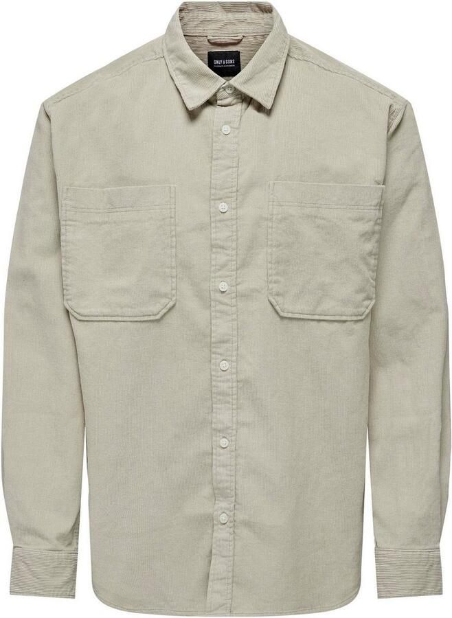 Only & Sons Relaxed fit vrijetijdsoverhemd met structuurmotief model 'ALP' - Foto 4