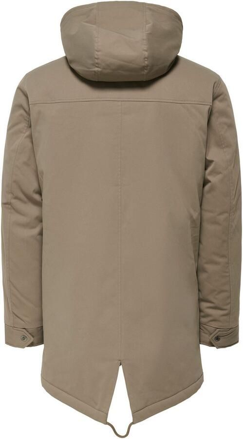 Only & Sons Regular fit parka met teddybont in de capuchon model 'ALEXANDER' - Foto 3
