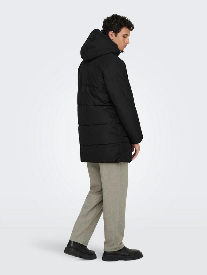 Only & Sons Regular fit parka met afneembare capuchon model 'CAM' - Foto 4
