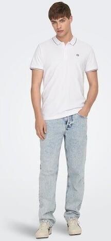 ONLY & SONS slim fit polo ONSFLETCHER met logo bright white - Foto 6