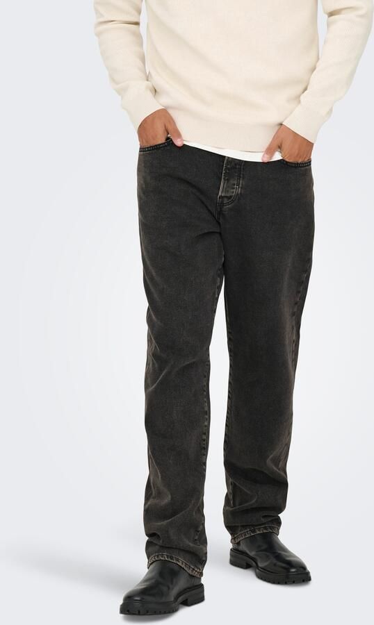 ONLY & SONS Regular fit jeans ONSEDGE STRAIGHT BOX TAI DNM MU OTL - Foto 5