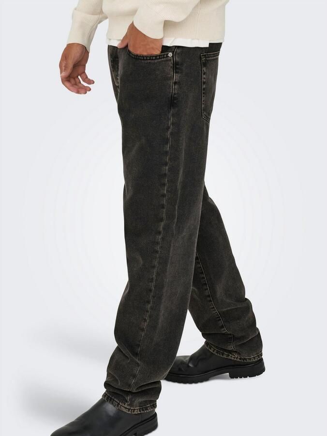 ONLY & SONS Regular fit jeans ONSEDGE STRAIGHT BOX TAI DNM MU OTL - Foto 2