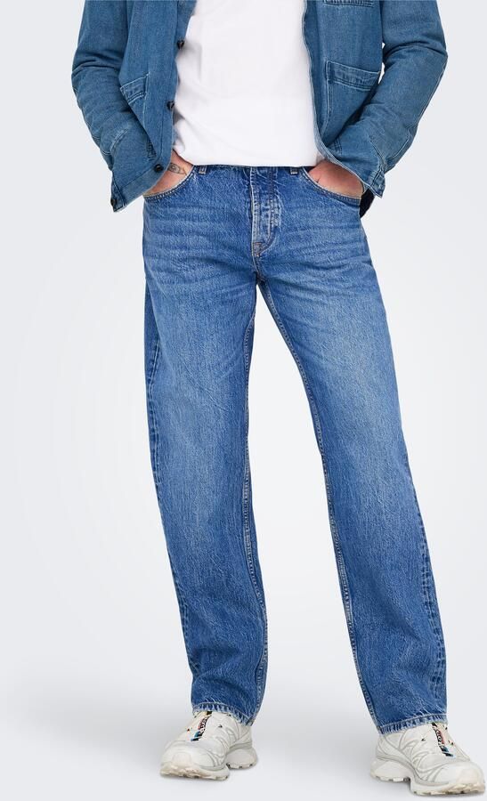 ONLY & SONS Regular fit jeans ONSEDGE STRAIGHT BROMO 0017 DOT DNM NOOS - Foto 6