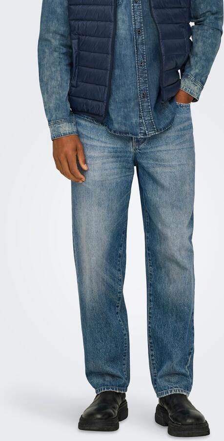 ONLY & SONS Regular fit jeans ONSEDGE STRAIGHT BROMO 0017 DOT DNM NOOS - Foto 5