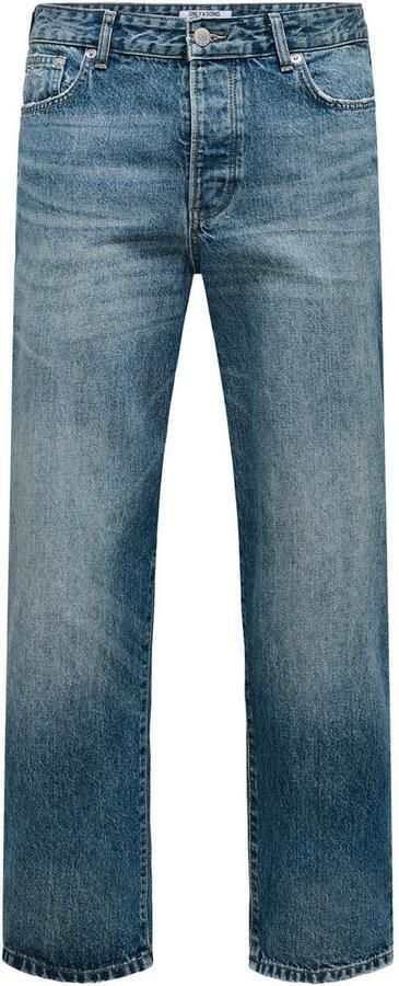 ONLY & SONS Regular fit jeans ONSEDGE STRAIGHT BROMO 0017 DOT DNM NOOS - Foto 7