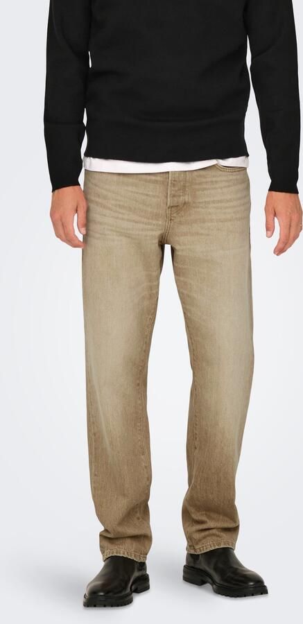 ONLY & SONS Regular fit jeans ONSEDGE STRAIGHT BROMO 0017 DOT DNM NOOS - Foto 7