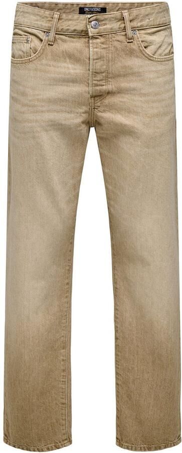 ONLY & SONS Regular fit jeans ONSEDGE STRAIGHT BROMO 0017 DOT DNM NOOS - Foto 5