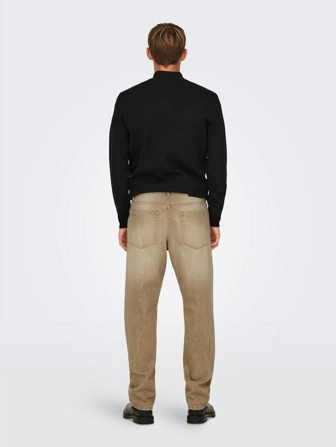 ONLY & SONS Regular fit jeans ONSEDGE STRAIGHT BROMO 0017 DOT DNM NOOS - Foto 3