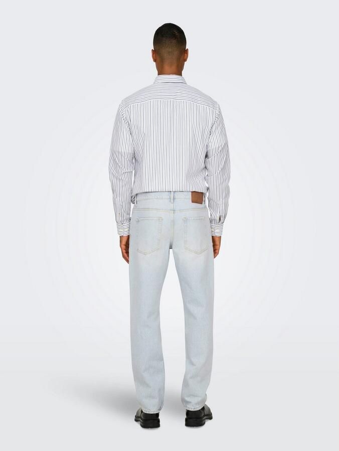 ONLY & SONS Regular fit jeans ONSEDGE STRAIGHT BROMO 0017 DOT DNM NOOS - Foto 4