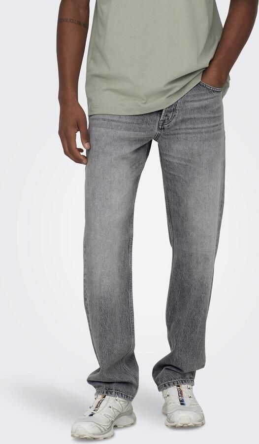 ONLY & SONS Regular fit jeans ONSEDGE STRAIGHT BROMO 0017 DOT DNM NOOS - Foto 6