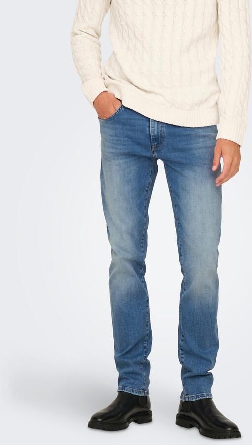 ONLY & SONS regular fit jeans ONSWEFT light medium blue denim - Foto 8