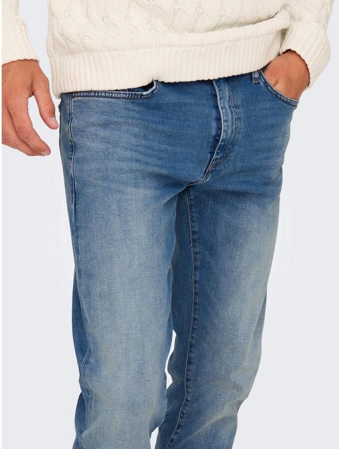 ONLY & SONS regular fit jeans ONSWEFT light medium blue denim - Foto 3