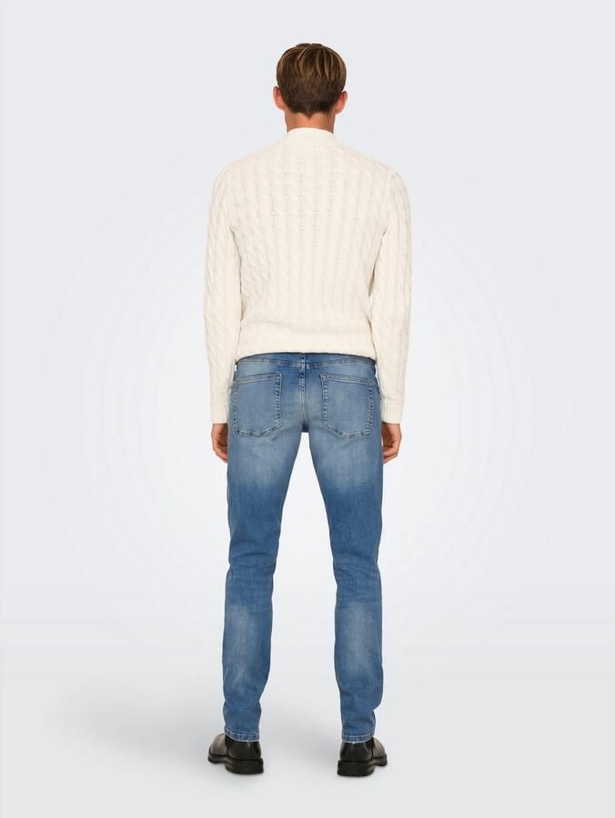 ONLY & SONS regular fit jeans ONSWEFT light medium blue denim - Foto 5