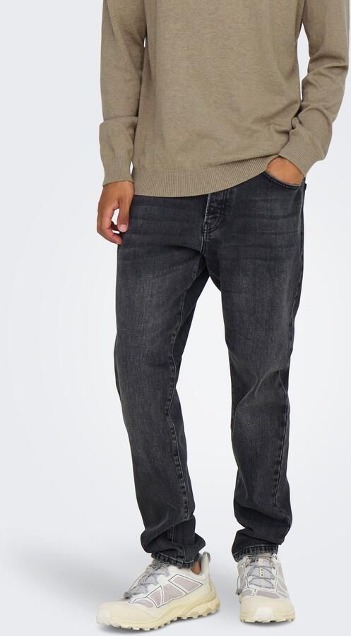 ONLY & SONS Relax fit jeans ONSYOKE TAPERED WB 7850 DOT DNM NOOS - Foto 7