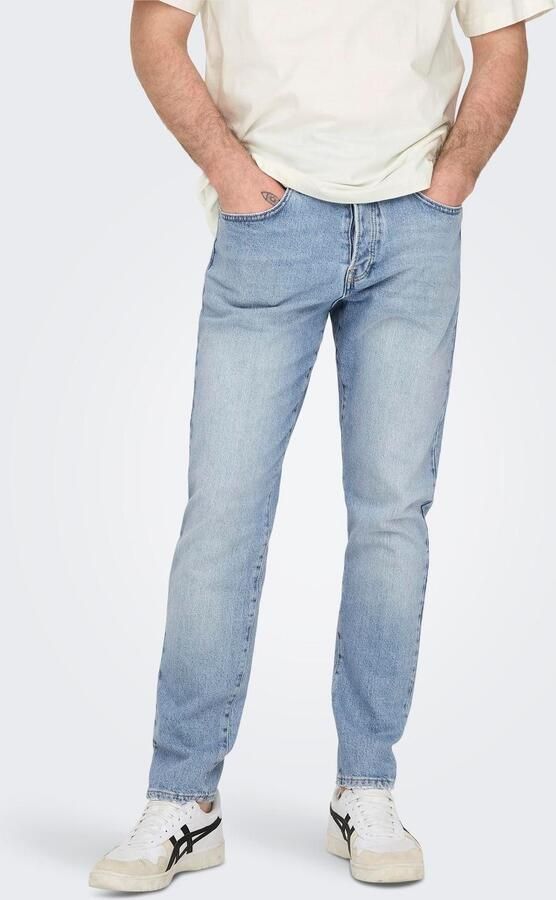 ONLY & SONS Relax fit jeans ONSYOKE TAPERED WB 7850 DOT DNM NOOS - Foto 7