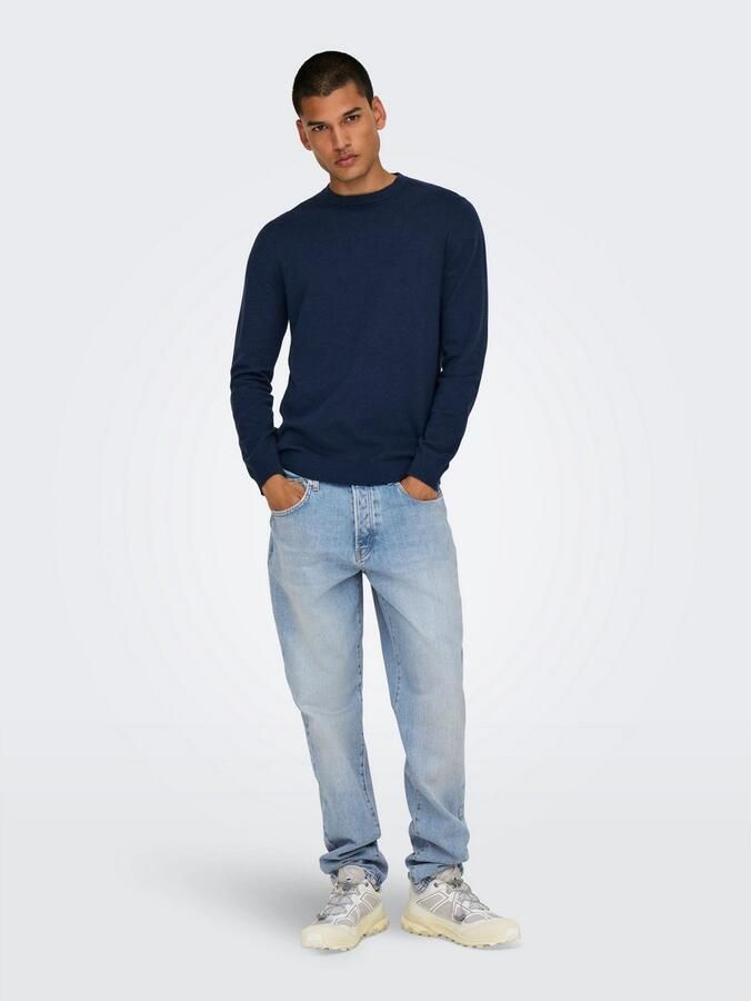 ONLY & SONS Relax fit jeans ONSYOKE TAPERED WB 7850 DOT DNM NOOS - Foto 3