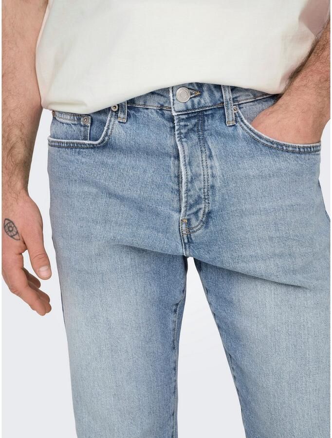 ONLY & SONS Relax fit jeans ONSYOKE TAPERED WB 7850 DOT DNM NOOS - Foto 2