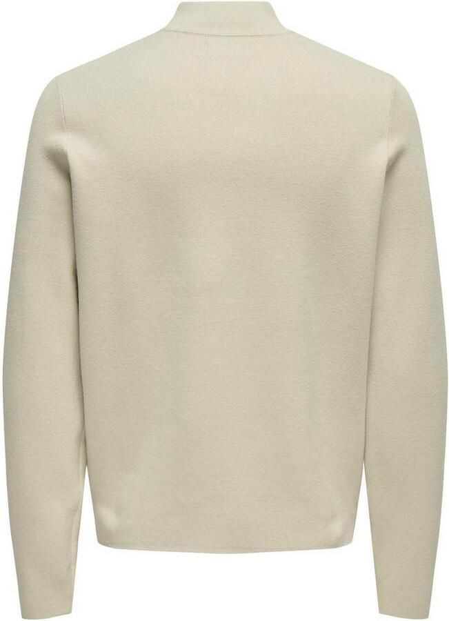 ONLY & SONS Schipperstrui ONSCOOPER REG 12 HALF ZIP HIGH NECK KNIT - Foto 5