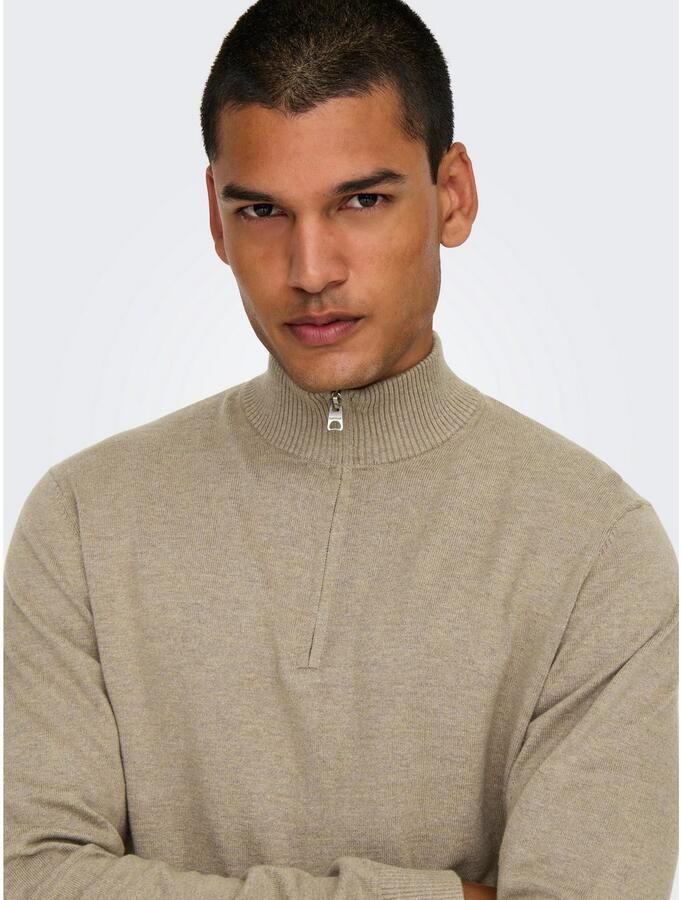 Only & Sons Regular fit schipperstrui van een mix van katoen en viscose model 'LOUI'