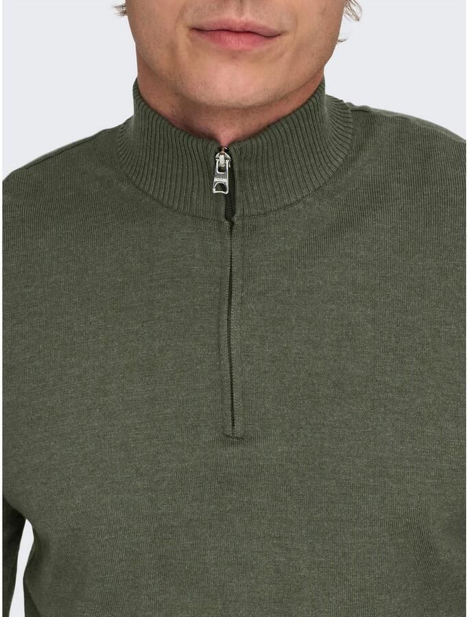 Only & Sons Regular fit schipperstrui van een mix van katoen en viscose model 'LOUI'