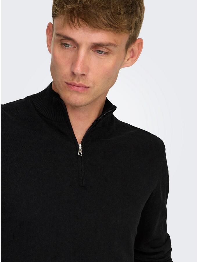 Only & Sons Regular fit schipperstrui van een mix van katoen en viscose model 'LOUI'