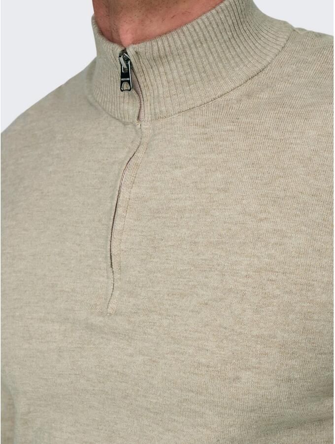 Only & Sons Regular fit schipperstrui van een mix van katoen en viscose model 'LOUI'