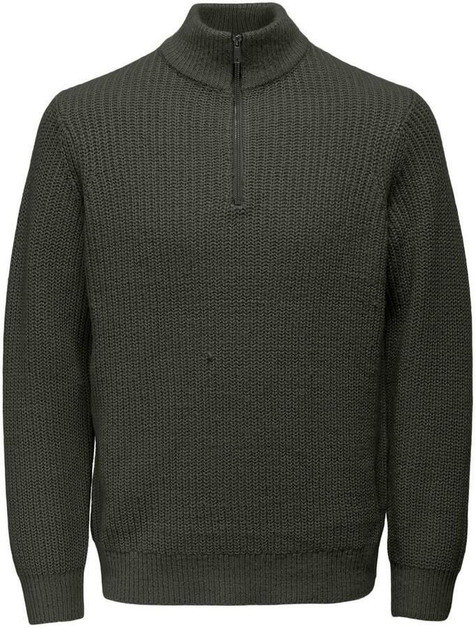 ONLY & SONS Schipperstrui ONSROLF REG HALF ZIP NECK KNIT OTL