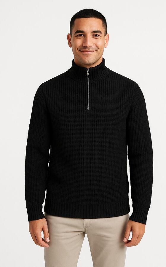 ONLY & SONS Schipperstrui ONSROLF REG HALF ZIP NECK KNIT OTL