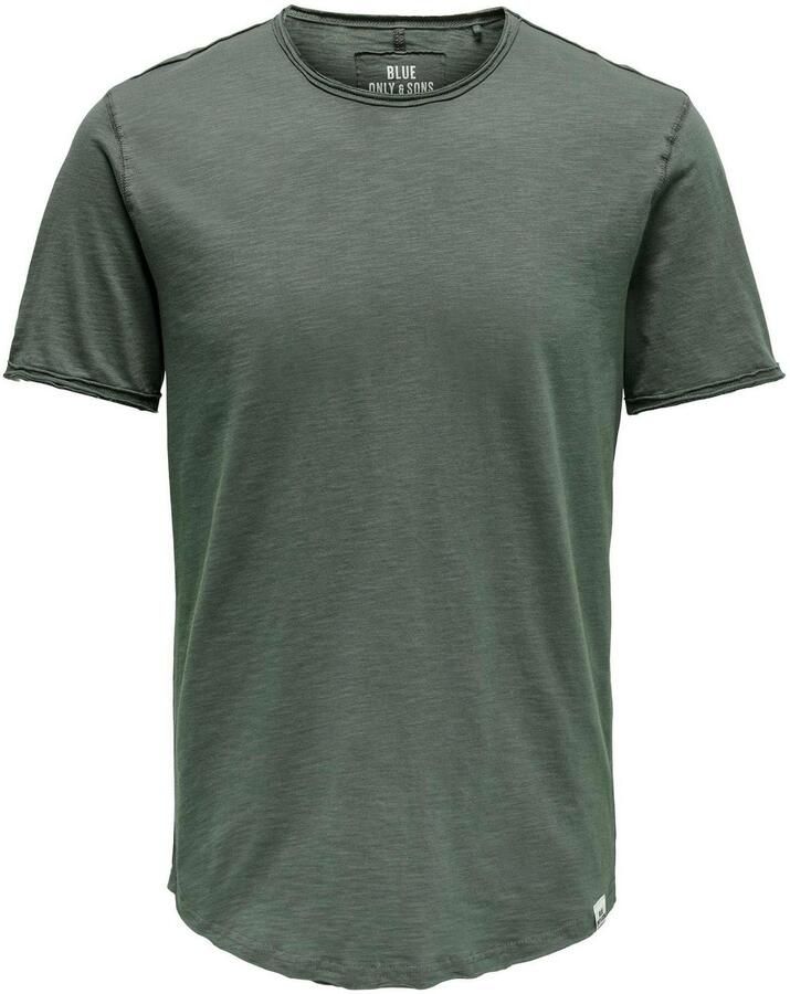ONLY & SONS gemeleerd regular fit T-shirt ONSBENNE LIFE LONGY castor gray - Foto 2