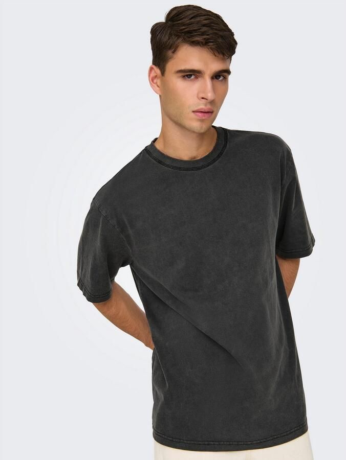 ONLY & SONS Shirt met ronde hals ONSDISTRESS RLX SS TEE - Foto 3
