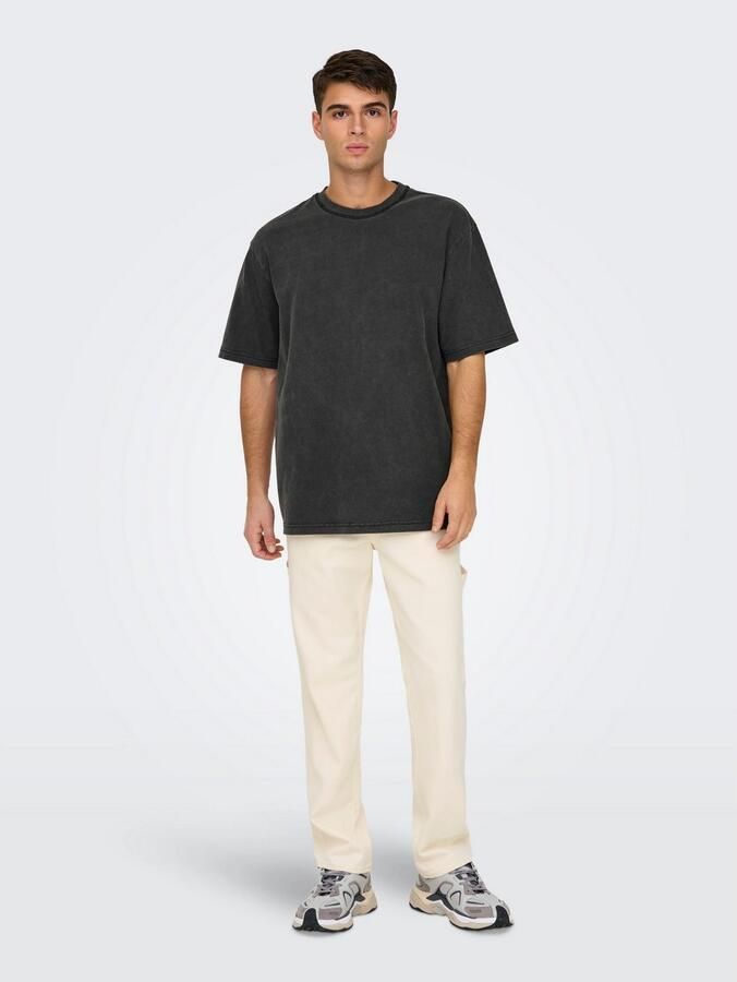 ONLY & SONS Shirt met ronde hals ONSDISTRESS RLX SS TEE - Foto 4