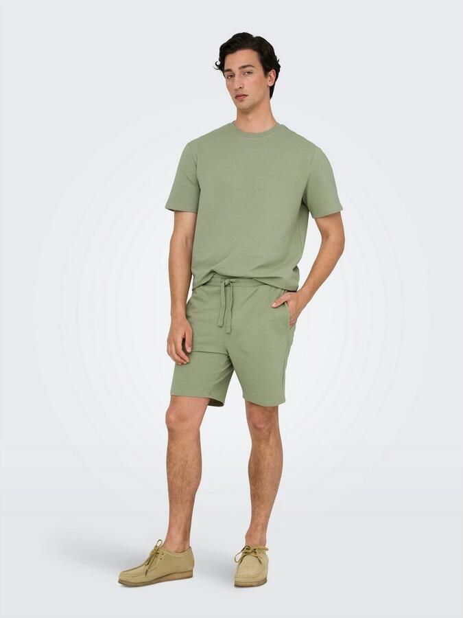 ONLY & SONS Shirt met ronde hals ONSKIAN LIFE REG SEERSUCKER SS TEE NOOS - Foto 6