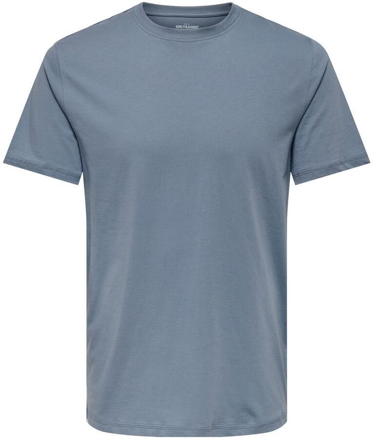 ONLY & SONS Shirt met ronde hals ONSMAX LIFE REG SS STITCH TEE