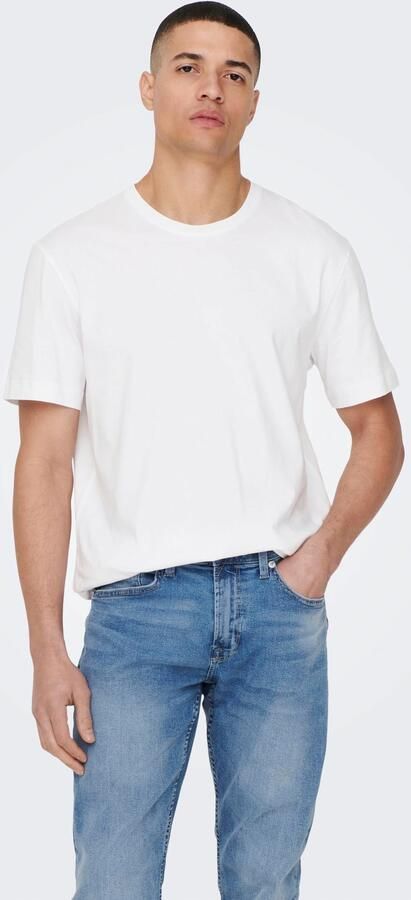 ONLY & SONS Shirt met ronde hals ONSMAX LIFE REG SS STITCH TEE - Foto 7