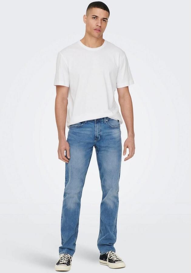ONLY & SONS Shirt met ronde hals ONSMAX LIFE REG SS STITCH TEE - Foto 5
